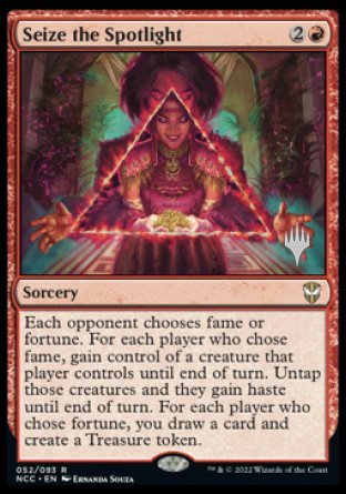 Seize the Spotlight (Promo Pack) [Streets of New Capenna Commander Promo Pack]