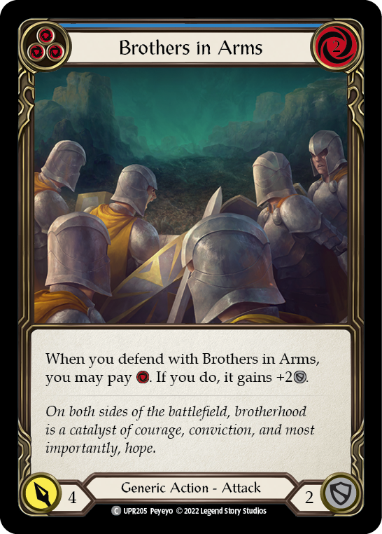 Brothers in Arms (Blue) [UPR205] (Uprising) Rainbow Foil