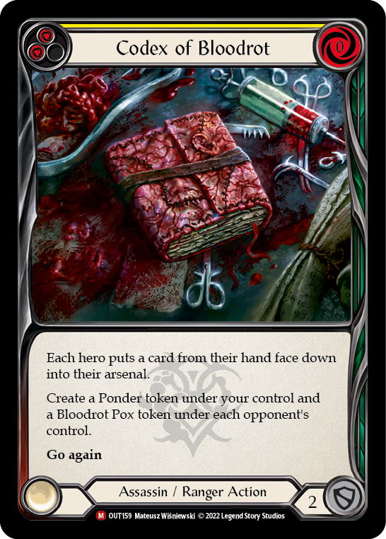 Codex of Bloodrot [OUT159] (Outsiders) Rainbow Foil