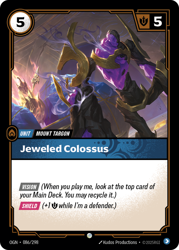 front of card Jeweled Colossus [Origins]