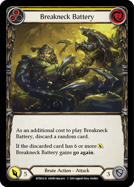 Breakneck Battery (Yellow) [WTR012-R] (Welcome to Rathe) Alpha Print Rainbow Foil