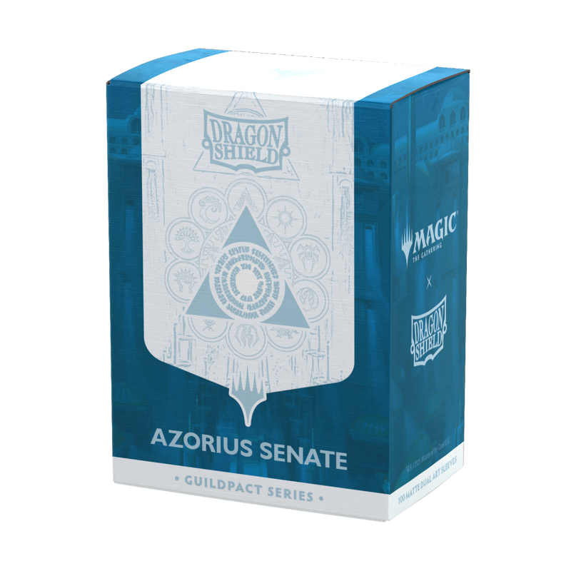 Dragon Shield: Standard 100ct Dual Matte Art Sleeves - Azorius Senate