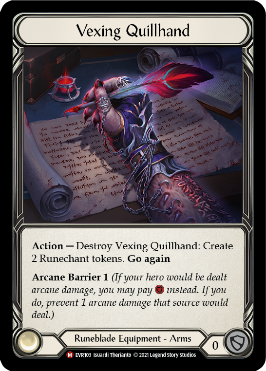 Vexing Quillhand [EVR103] (Everfest) 1st Edition Normal