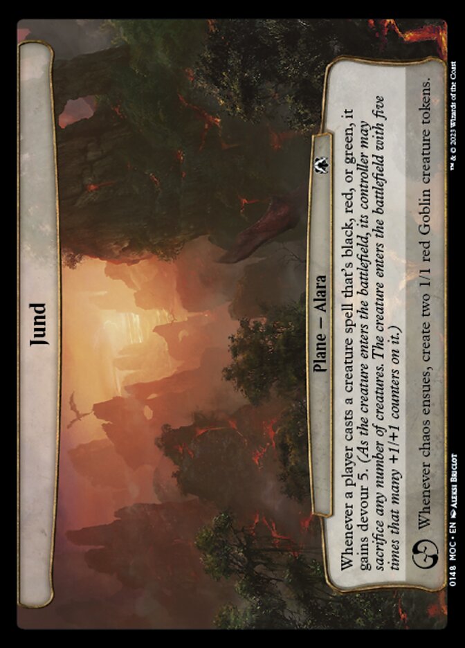 (Oversized Plane) Jund [March of the Machine Commander Planes]