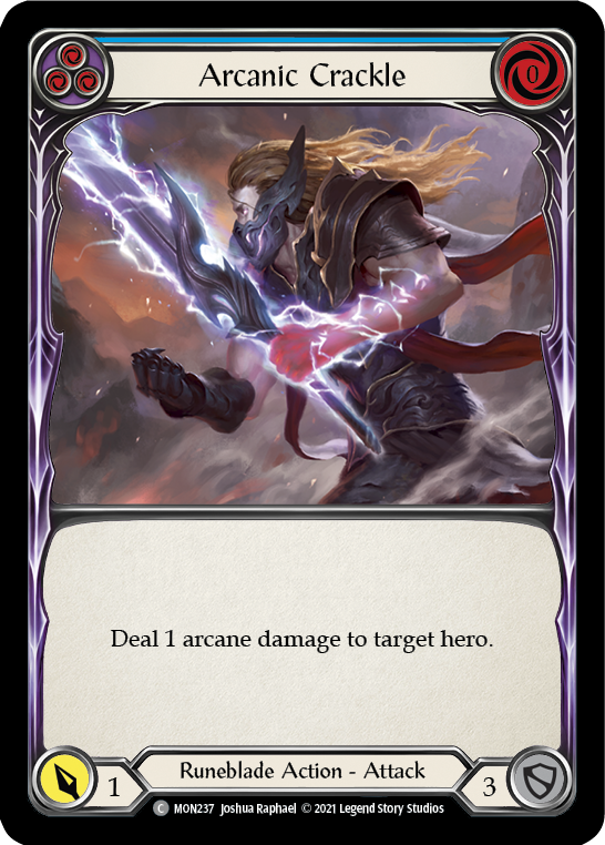 Arcanic Crackle (Blue) [MON237] (Monarch) 1st Edition Normal