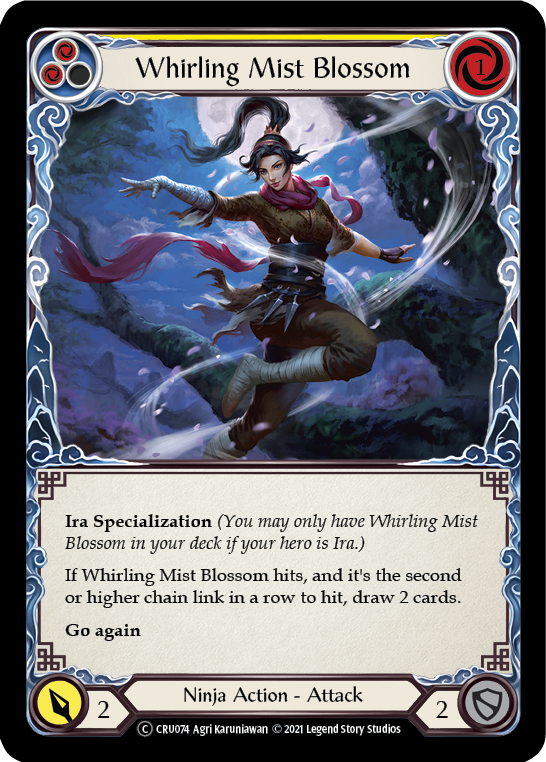 Whirling Mist Blossom [U-CRU074] (Crucible of War Unlimited) Unlimited Normal