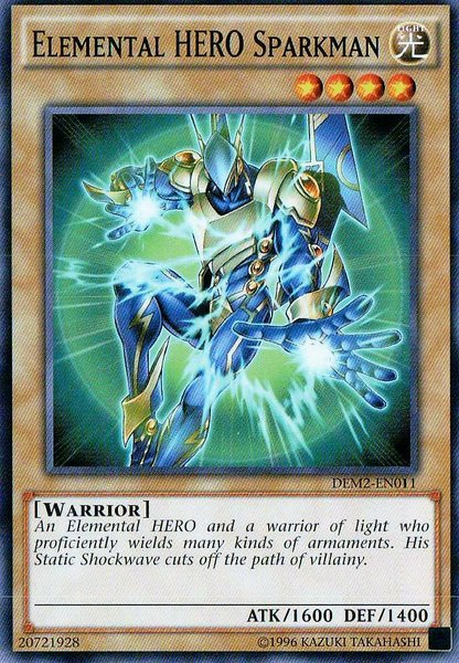 Elemental Hero Sparkman [DEM2-EN011] (Promo) Common