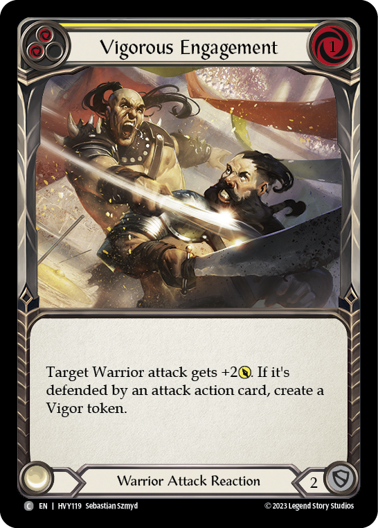 Vigorous Engagement (Yellow) [HVY119] (Heavy Hitters) Rainbow Foil