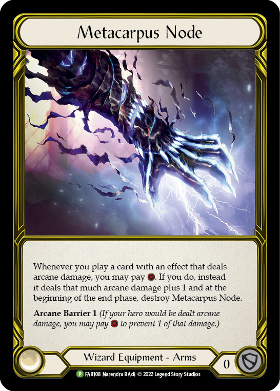 Metacarpus Node (Golden) [FAB108] (Promo) Cold Foil
