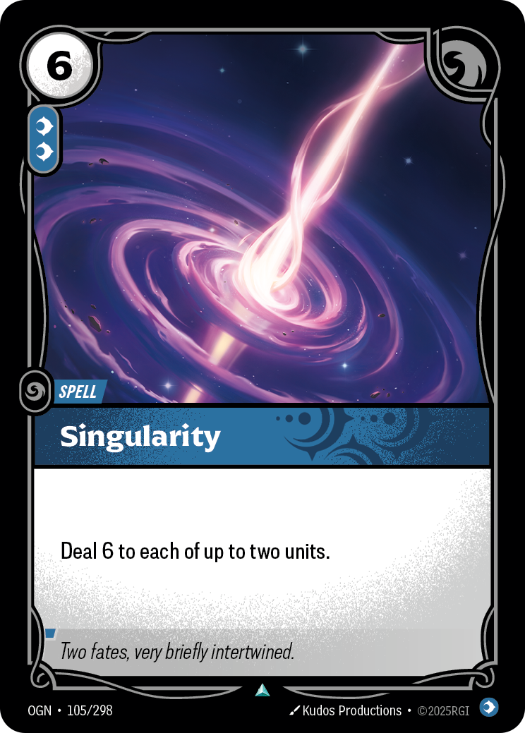 front of card Singularity [Origins]