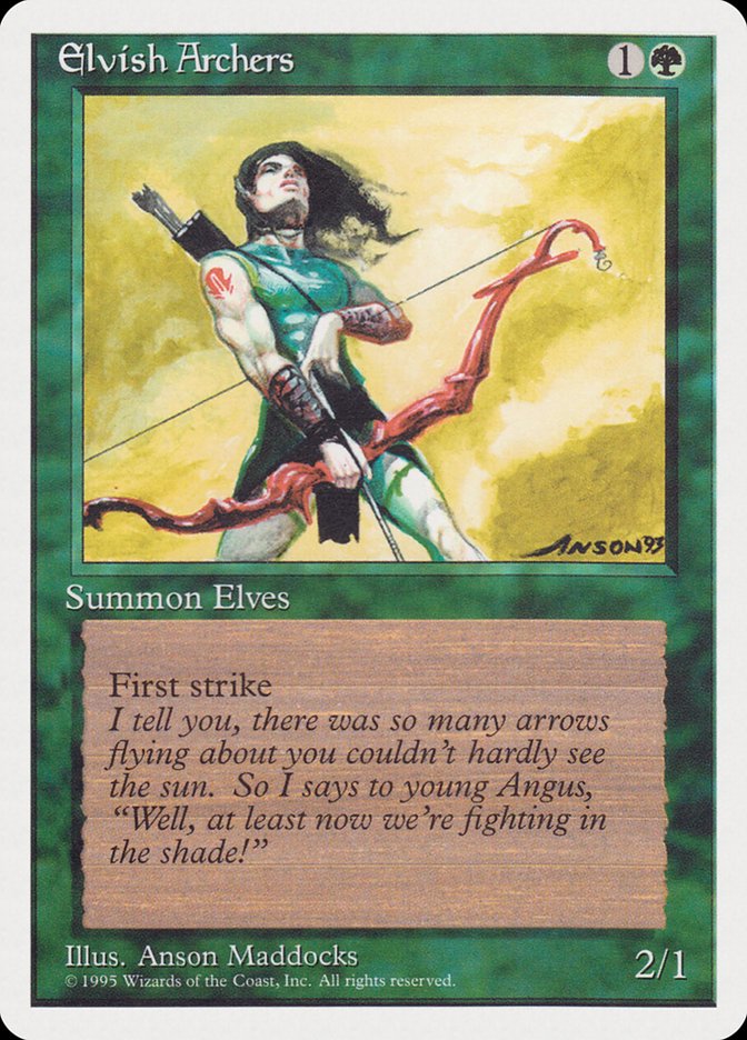 Elvish Archers (1995 Reprint) [Rivals Quick Start Set]