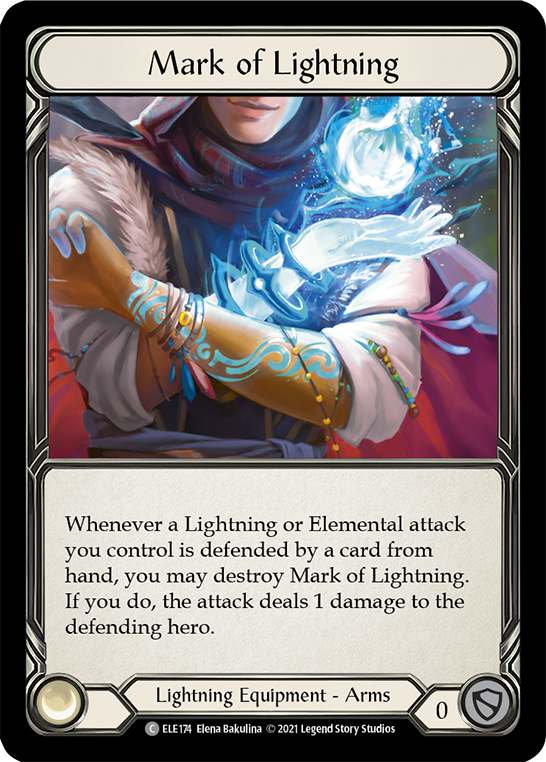 Mark of Lightning [ELE174] (Tales of Aria) 1st Edition Cold Foil