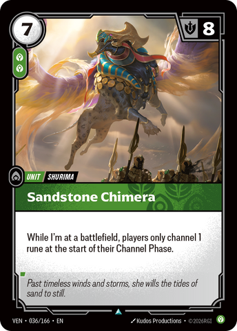 front of card Sandstone Chimera [Vendetta] 036/166