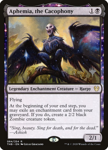 Aphemia, the Cacophony (Promo Pack) [Theros Beyond Death Promo Pack]