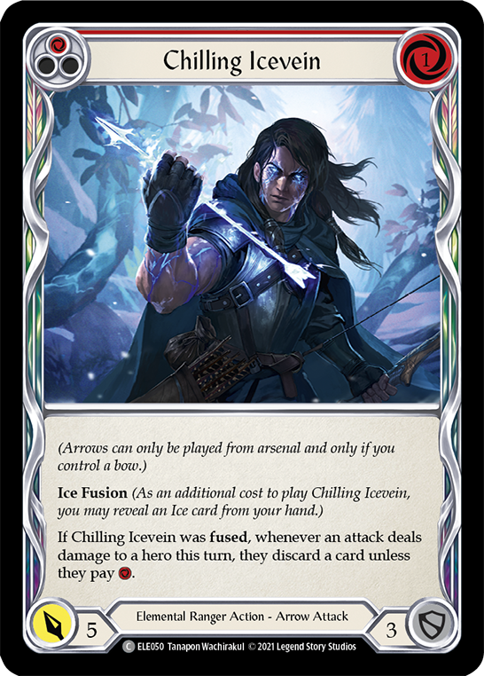 Chilling Icevein (Red) [ELE050] (Tales of Aria) 1st Edition Normal