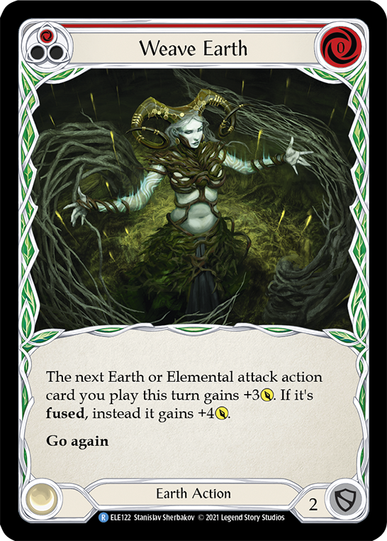 Weave Earth (Red) [ELE122] (Tales of Aria) 1st Edition Normal