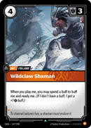 front of card Wildclaw Shaman [Origins]