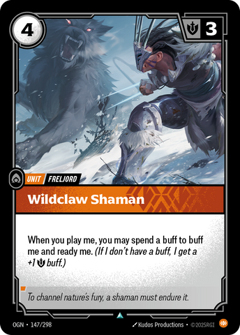 front of card Wildclaw Shaman [Origins] #147