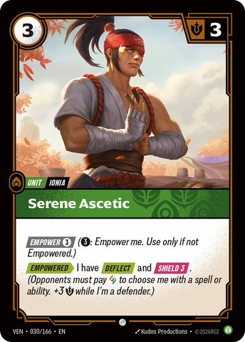 front of card Serene Ascetic [Vendetta] 030/166