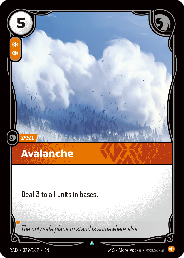 front of card Avalanche [Radiance] 079/167