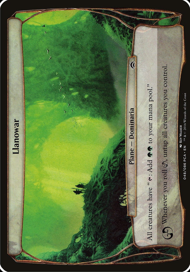 (Oversized Plane) Llanowar [Planechase Anthology Planes]