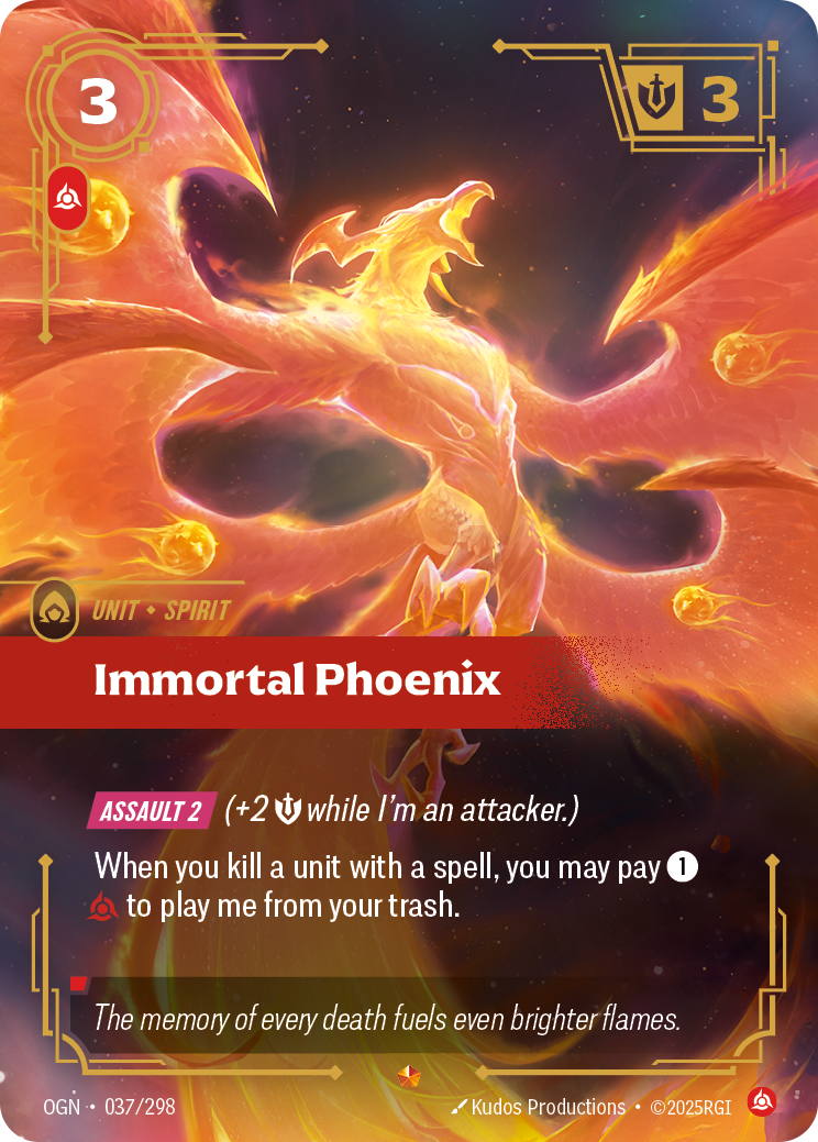 front of card Immortal Phoenix [Origins]