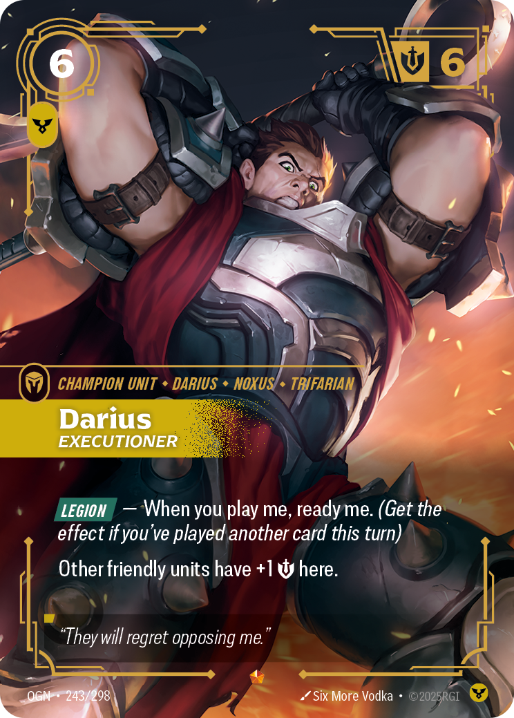 front of card Darius, Executioner [Origins]