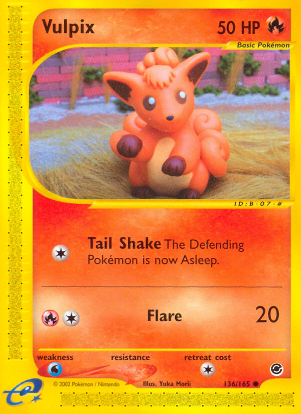 Vulpix (136/165) [Expedition: E-Card Base Set]