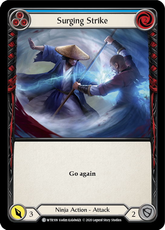 Surging Strike (Blue) [U-WTR109] (Welcome to Rathe Unlimited) Unlimited Normal