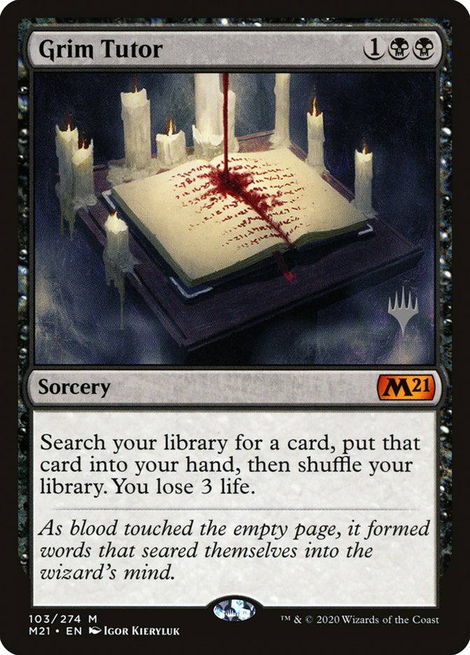 Grim Tutor (Promo Pack) [Core Set 2021 Promo Pack]