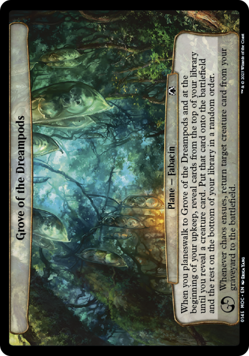 (Oversized Plane) Grove of the Dreampods [March of the Machine Commander Planes]