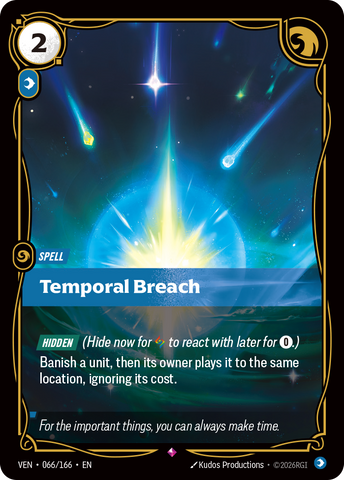 front of card Temporal Breach [Vendetta] 066/166