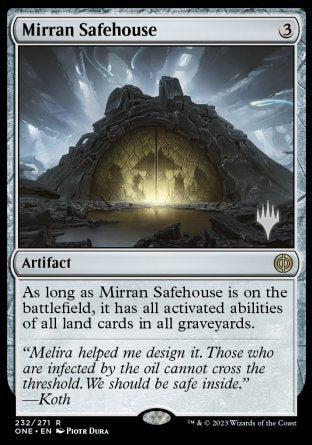 Mirran Safehouse (Promo Pack) [Phyrexia: All Will Be One Promo Pack]