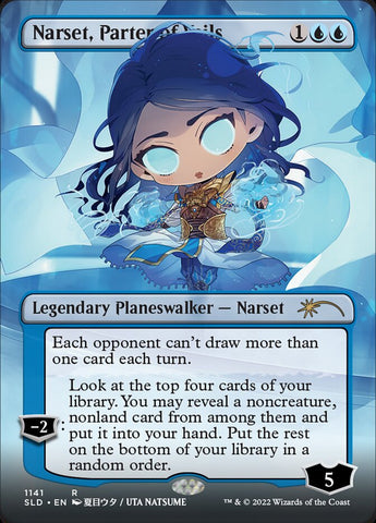Narset, Parter of Veils (1141) (Borderless) [Secret Lair Drop Series]