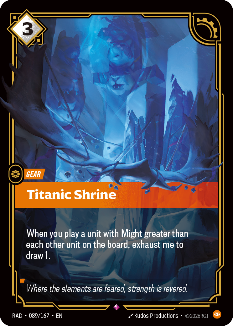 front of card Titanic Shrine [Radiance] 089/167