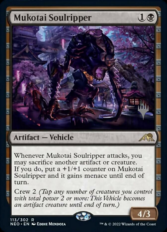 Mukotai Soulripper (Promo Pack) [Kamigawa: Neon Dynasty Promo Pack]