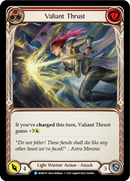 Valiant Thrust (Red) [MON039-RF] (Monarch) 1st Edition Rainbow Foil