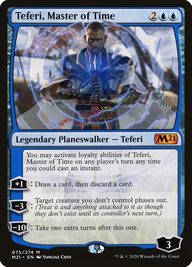 Teferi, Master of Time (Promo Pack) (75) [Core Set 2021 Promo Pack]