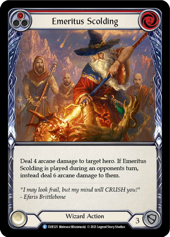 Emeritus Scolding (Red) [EVR125] (Everfest) 1st Edition Normal