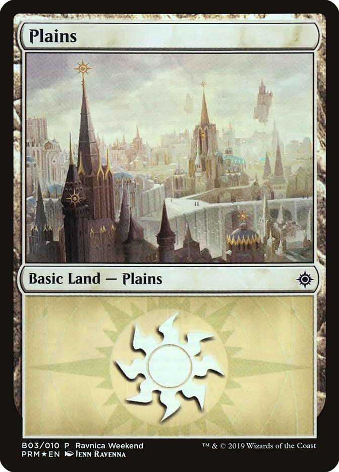 Plains (B03) [Ravnica Weekend Promo]