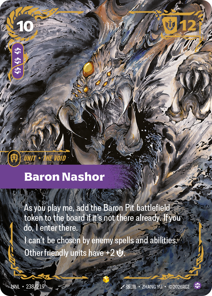 front of card Baron Nashor (Overnumbered) [Unleashed] 238/219