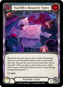 Sutcliffe's Research Notes (Blue) [U-CRU156] (Crucible of War Unlimited) Unlimited Rainbow Foil
