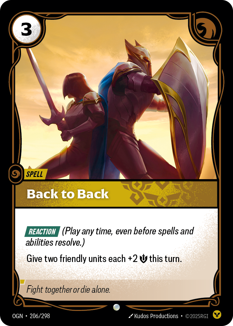 front of card Back to Back [Origins]