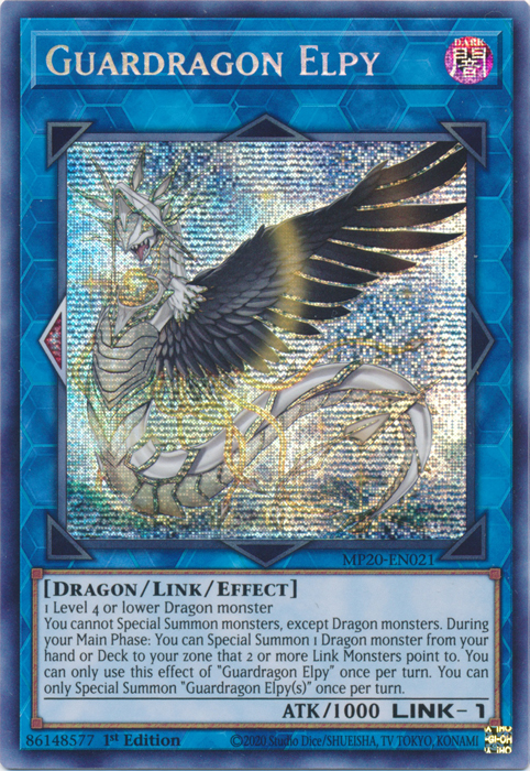 Guardragon Elpy [MP20-EN021] Prismatic Secret Rare – Fusion Gaming