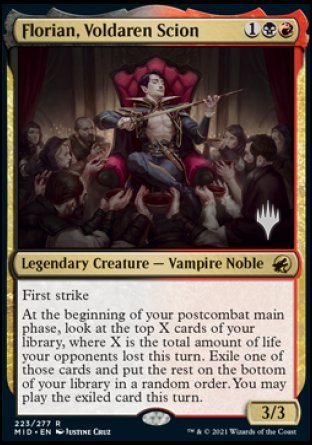 Florian, Voldaren Scion (Promo Pack) [Innistrad: Midnight Hunt Promo Pack]