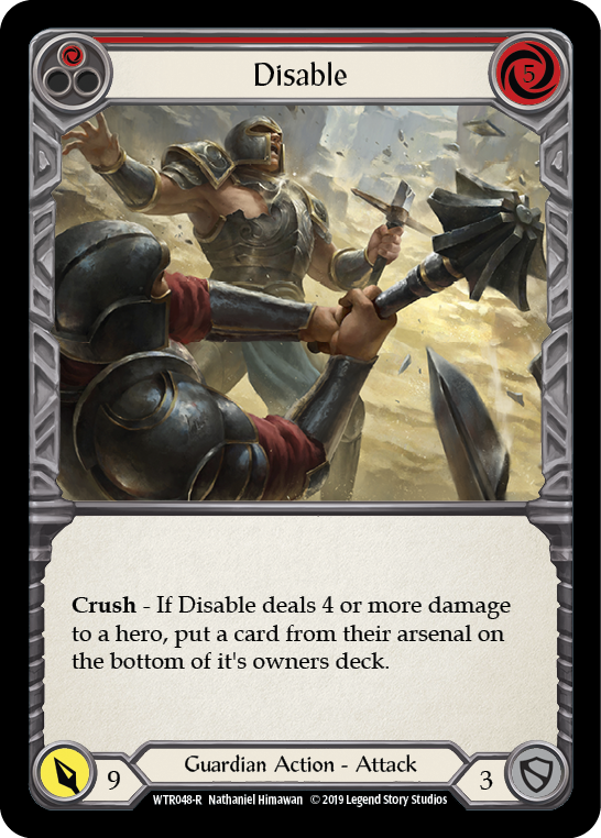 Disable (Red) [WTR048-R] (Welcome to Rathe) Alpha Print Normal