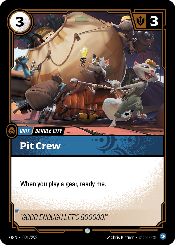 front of card Pit Crew [Origins]