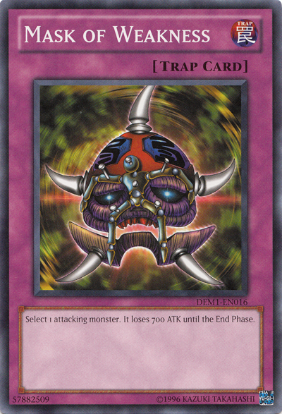Mask of Weakness [DEM1-EN016] (Promo) Common