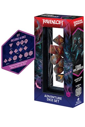 Sirius Dice: Adventure Dice Set - D&D Strahd Von Zarovich (Sharp-Edged Dice Set)