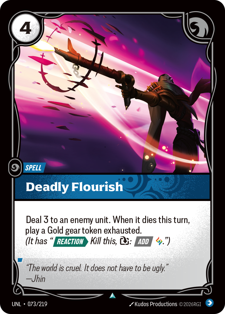 front of card Deadly Flourish [Unleashed] 073/219